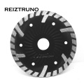 REIZTRUNO 125mm Wave Core Turbo Diamond Saw Blade Wet/Dry Circular Saw Blade for Grinder - Concrete Stone Masonry and Materials