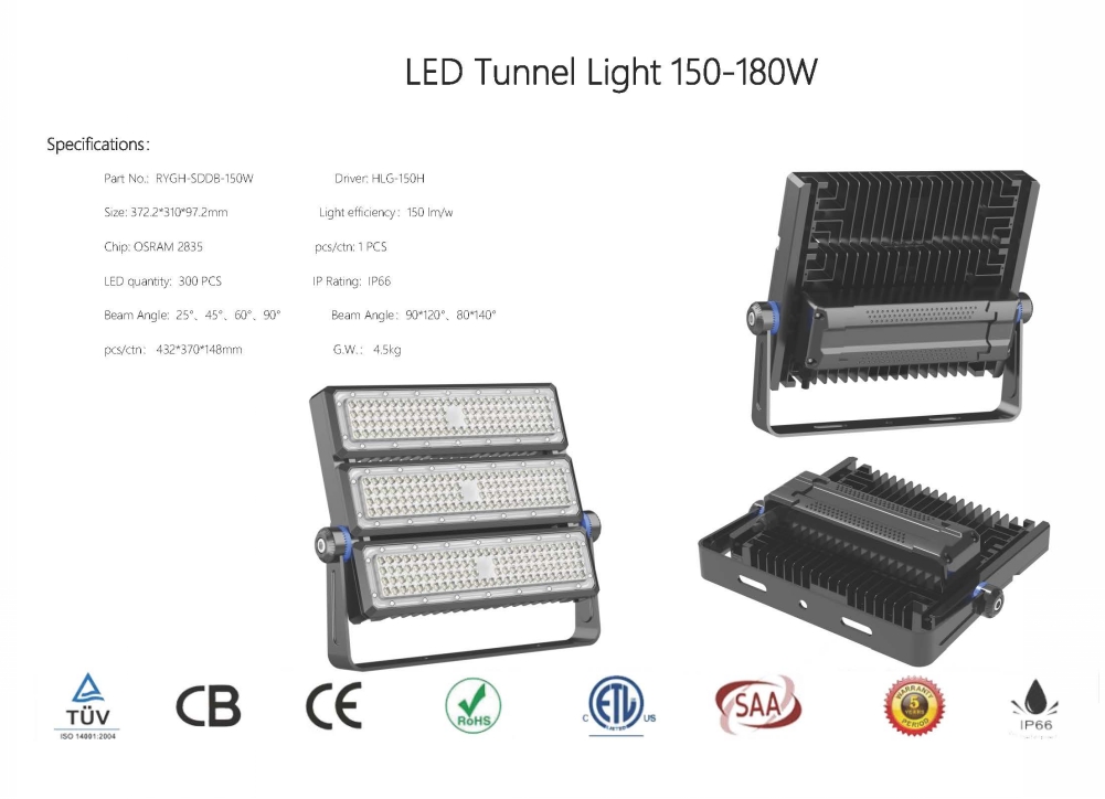 50W-250WLED Tunnel Light Specifications_3
