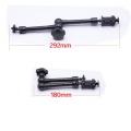 Mobile Rolling Sliding Dolly Stabilizer Skater Slider 11"Articulating Magic Arm Camera Rail Stand Photography Car For GoPro 7 6