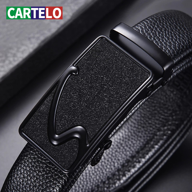 CARTELO men belt Business fashion alloy automatic buckle Casual jeans decoration Luxury brand the belts for men free shipping
