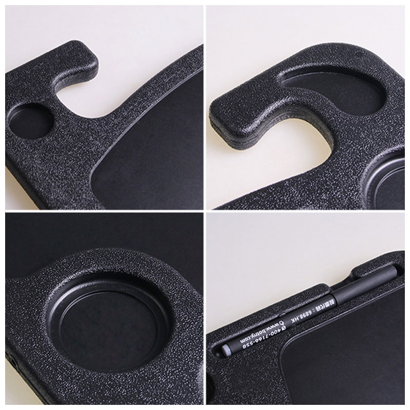 Car Steering Wheel Desk Portable Mini Table Universal Laptop Tablet Drink Food Cup Tray Holder Notebook Stand Auto Accessories