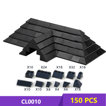 MOC DIY Roof Tiles Pack brick pack enlighten block brick set Compatible With Other Assembles Particles No instruction