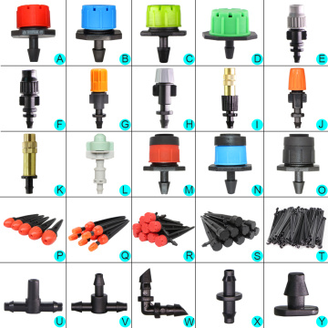 Adjustable Irrigation Dripper Sprinkler Garden Micro Spray Rotating Nozzle 4/7mm Hose Lawn Vegetables Watering Cooling System