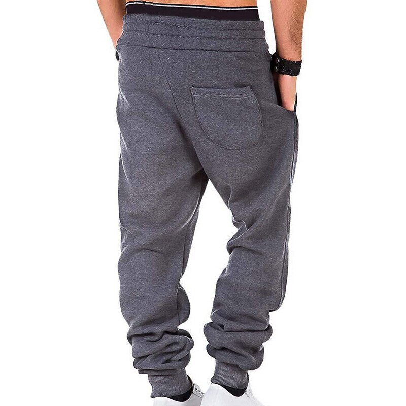 UEFEZO Joggers Mens Casual Pants Solid Sportswear Tracksuit Bottoms Loose Sweatpants Streetwear Trousers Jogger Men Track Pants