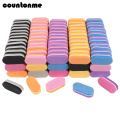 200pcs Professional Nail File Mini Sponge Buffer Block 100/180 Colorful Files Double Sided Sanding Buffer Strips Manicure Tools