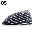 12 Colors Striped Chef Hat Hotel Uniform Cooking Hats Catering Restaurant Hat Working Wear Hat Casual Soft Caps 56-58cm