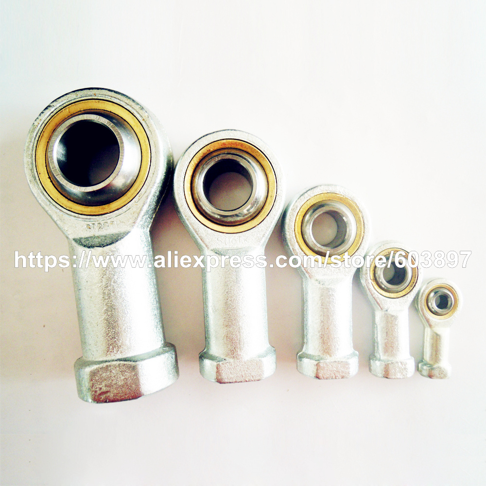 8pcs SI8T/K M8 M5 M6 M10 M12 8mm hole 5mm to 12mm metric fish eye Rod Ends bearing female thread ball joint right hand
