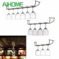 Champagne Stemware Holder Chrome Plated Wine Rack Glass Cup Kitchen Wall Bar Hanger Enclosed Stainless Steel Screw 27/35/55cm