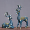 Home Accessories European Decorations Creative Lovers Gift Wine Cabinet Living Room TV Cabinet Decoration Lucky Deer Decorations