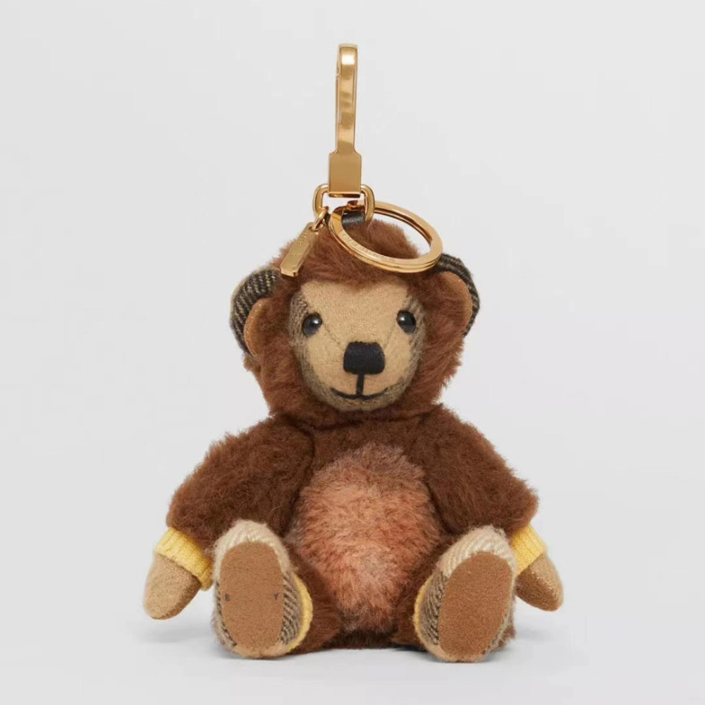 Kawaii Bag Charm Chain Vintage Cartoon Bear Toy Doll Car Ornaments for Best Friend Gift Keyring Women Accessories 2020