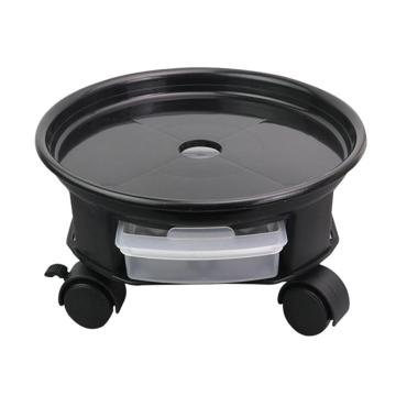 Round Flower Pot Trays Removable Universal Bottom Wheel Foundation Plant Flower Pot Base With Storage Drawer For Home