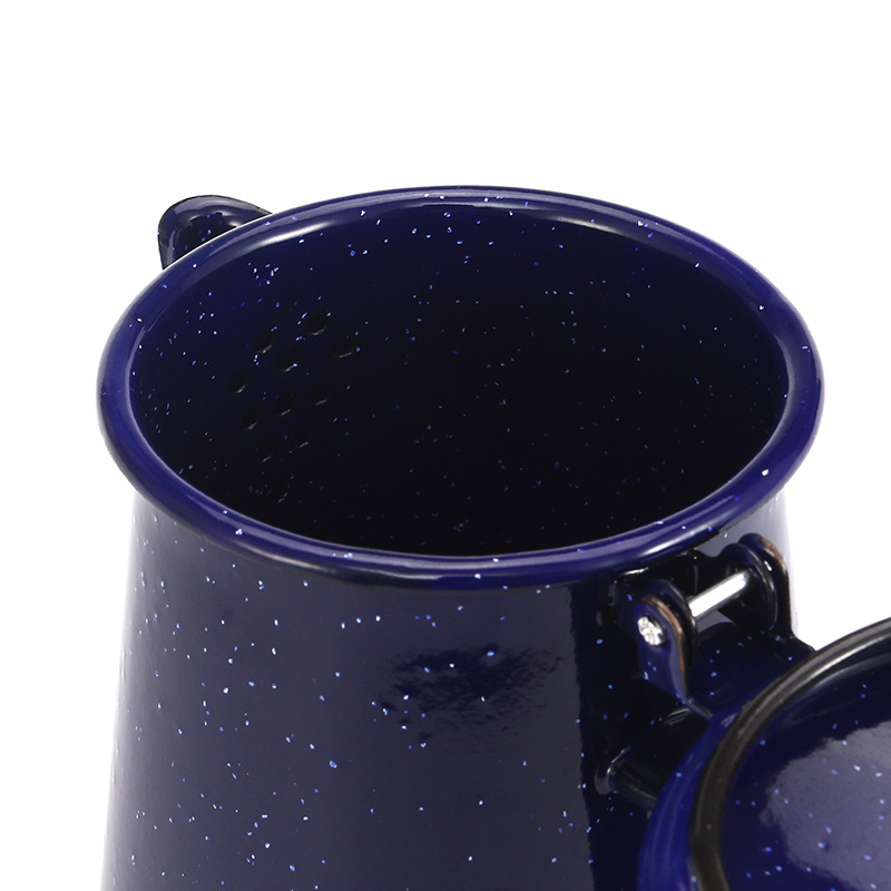 Coffee Pot Enamel Coffee Kettle High Quality Hand Tea Water Kettle Teapot Vintage Home Decor Starry Sky Blue Teapot