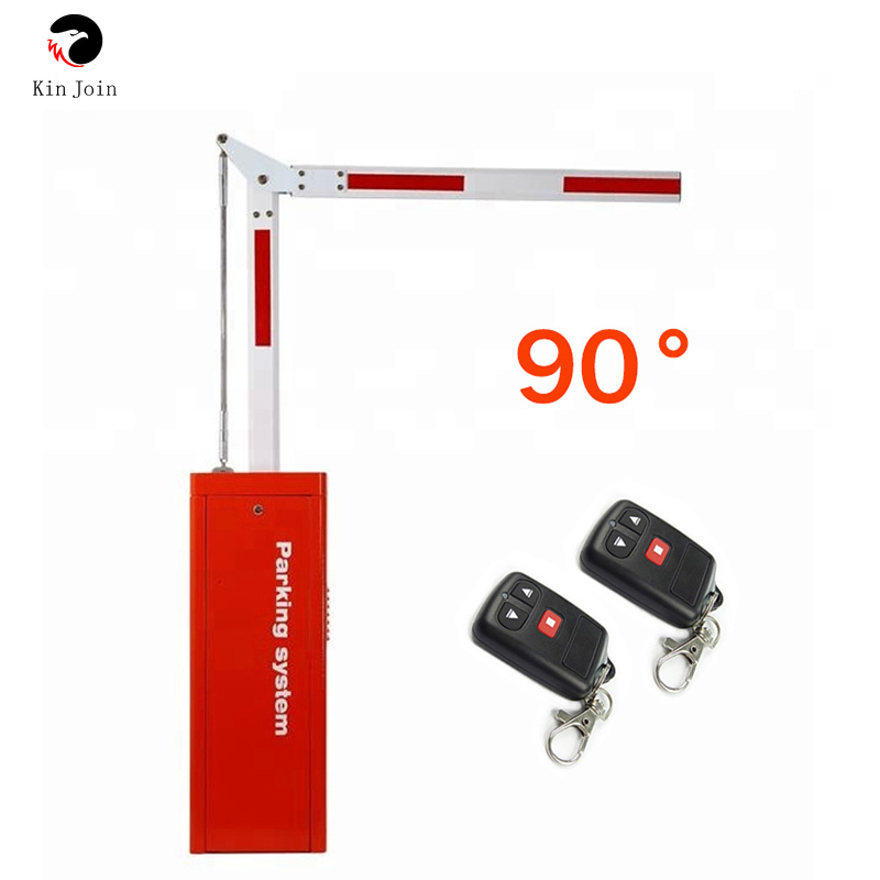 Garage barrier right angle 90 degree curved arm intelligent electronic parking gate automatic safety gate 90 degree road gate