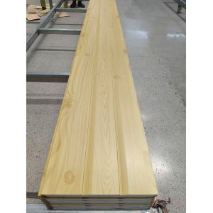 Yellow Wood Grain Grooved Metal Carved Panel