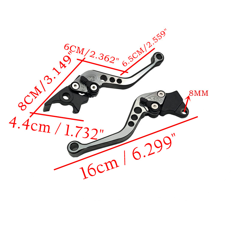 1 Pair GY6 Motorcycle Clutch Brake Levers Electrical Bike CNC Scooter Clutch Handle Levers For Motorbike Modification