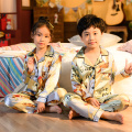 Autumn Winter Boy Long Pajamas Set 2020 Home Set Sleepwear Girls Long Kids Pijamas Girl Long Top + Pant Print Kids Pajamas Set