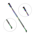 Double Sided Stainless Steel Metal Cuticle Dead Skin Pusher Trimmer Remover Push Finger Tip Nail Art Manicure Care Tool