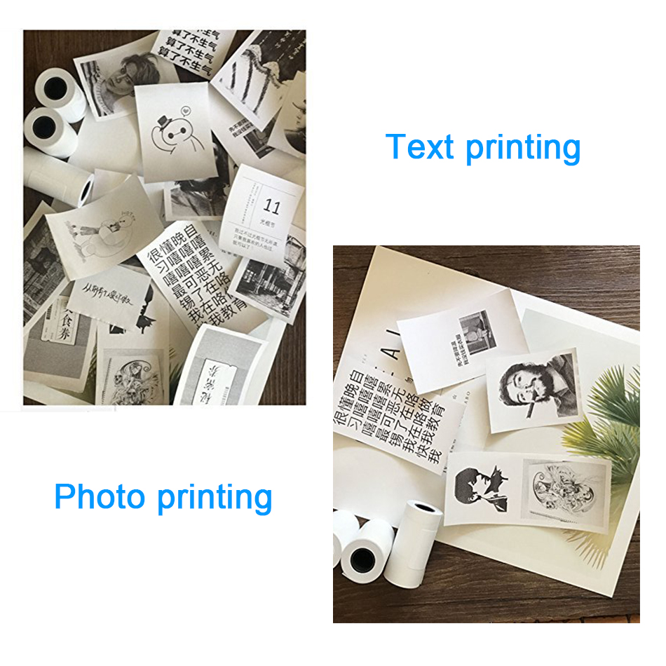 PeriPage Mini Portable Thermal Printer Pocket Photo Thermal Printer 58mm Printing Wireless Bluetooth Android IOS Printers