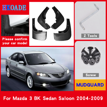 Car Fender Mud Flaps For Mazda 3 BK Sedan Saloon 2004-2009 Mudguards Splash Guards Fender Mudflaps Car Fender Accessories