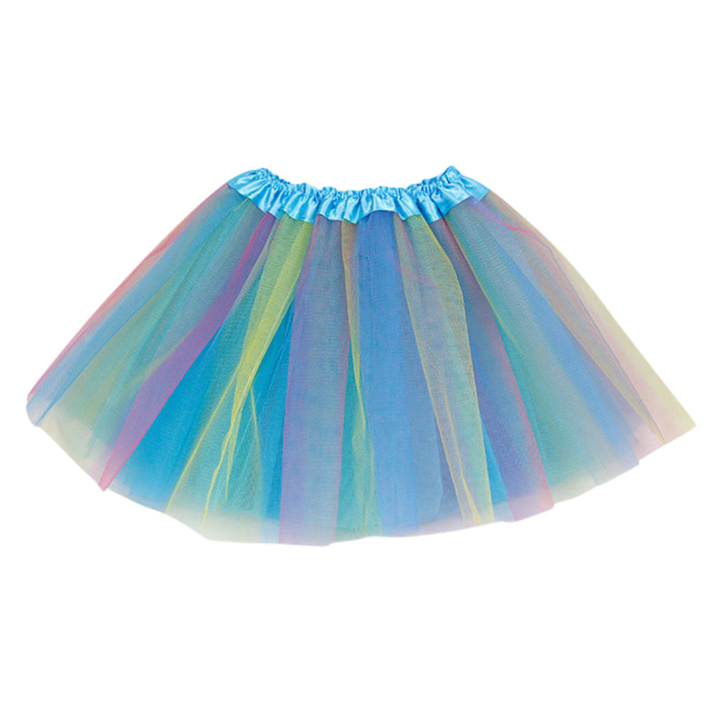 Multicolor Tutu Skirt For Girls Kids Baby Dance Tutu Skirt Tulle Ball Gown Ballet Skirts Costume Princess Skirt Girls Clothes