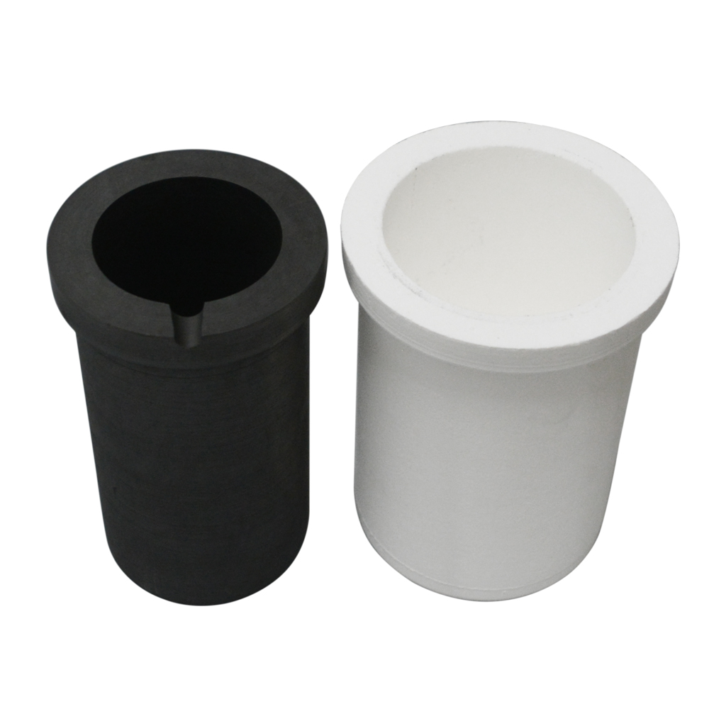 1-5 KG Induction Furnace Dedicated Graphite Crucible Cup With Quartz Ceramic Protective Sleeve for Melting Metal Set Combination
