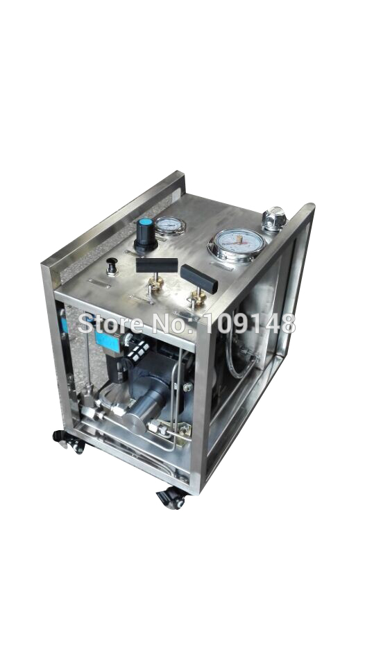 Free shipping Wellness Model:WS-AHD130 100Mpa High pressure air liquid booster test equipment for pipeline and vessels