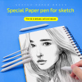 3/6pcs/set Blending Smudge Stump Stick Tortillon Sketch Art White Drawing Charcoal Sketcking Tool Rice Paper Pen artist Supplies