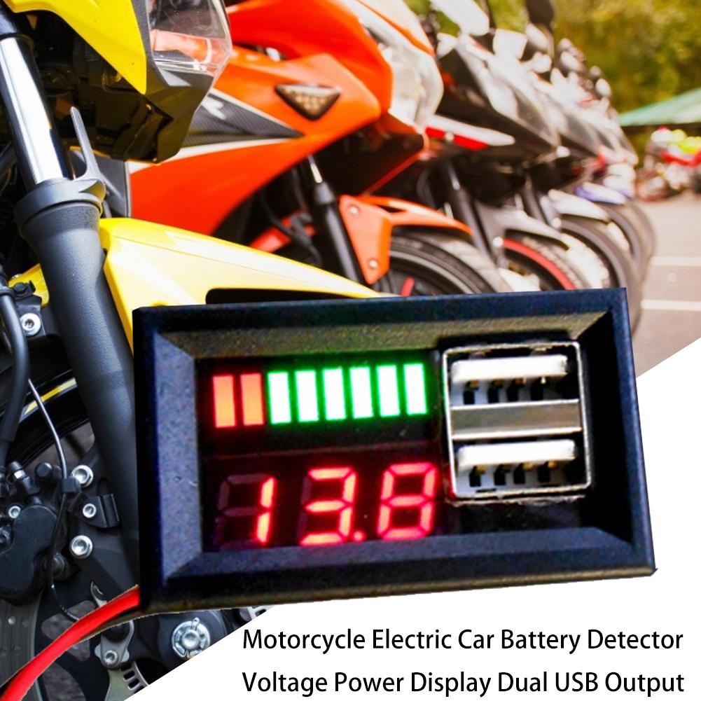 Newest Universal LCD Digital Voltmeter Motorcycle Car 5V Battery Detector Indicator Voltage Tester Monitor