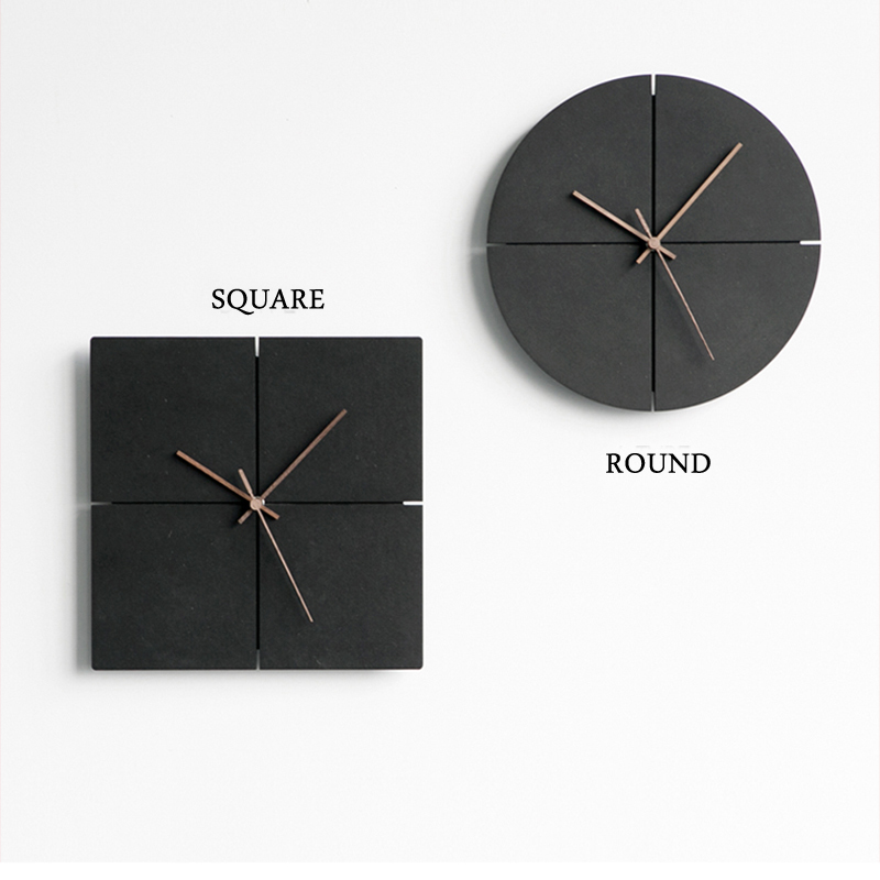 Nordic Minimalist Wall Clock Creative Living Room Personality Household Watches Silent Wall Clocks Home Decor