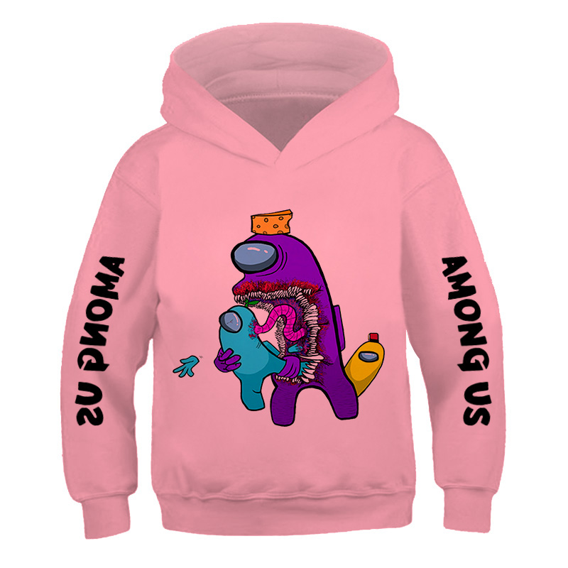 Among Us Hoodie Kids Size Boys&Girls Long Sleeve Hooded Sweatshirts Children's Pullover New video Games Autumn and winter Clothe