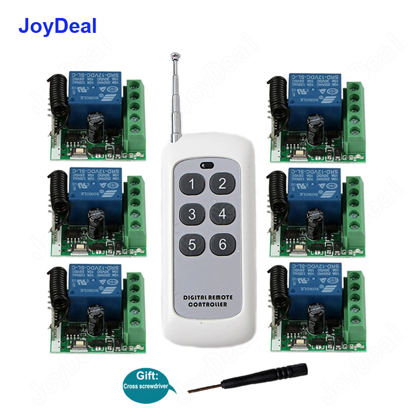 433Mhz Universal Smart Home Wireless RF Remote Control Switch DC 12V 1CH Relay Receiver Module And 433 MHz Light Transmitter DIY