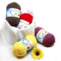 16pcs Knitting Yarn Soft Warm Baby Milk Yarn for Hand Knitting Supplies Long Staple Cotton 80%, Milk Fiber 20%