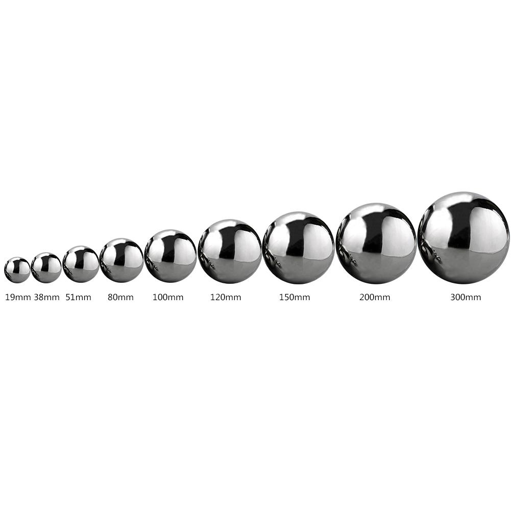 12cm 304 Stainless Steel Ball High Gloss Sphere Mirror Hollow Ball for Home Garden Decoration Supplies Ornament