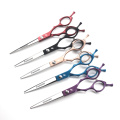 6.5 inch pet hairdressing scissors five-color pet scissors cutting Scissors double tail curved scissors