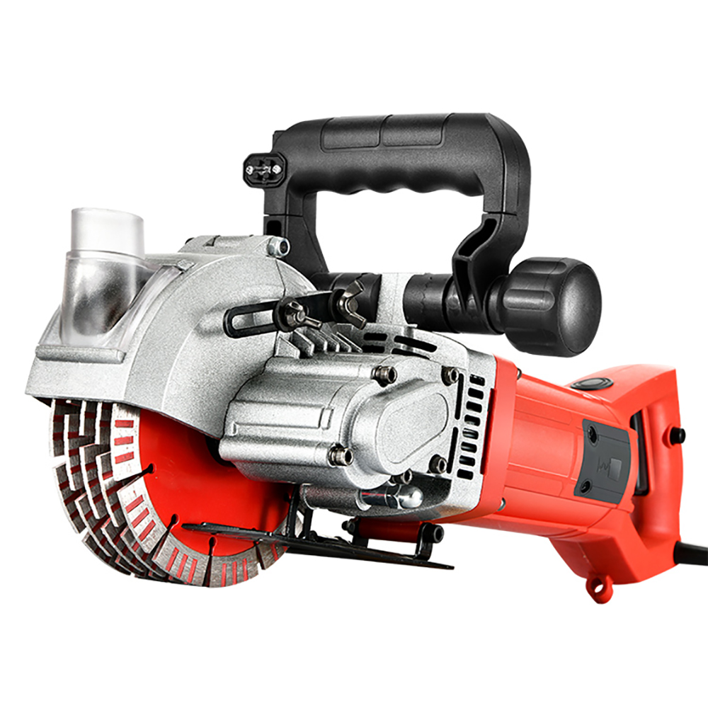 220V Hydropower Installation Electric Wall Chaser Concrete Wall Slotting Grooving Machine Wall Cutter 8300W 160MM Saw Blade