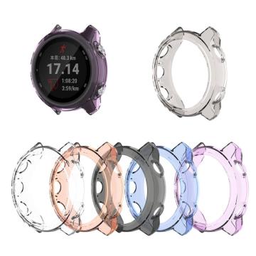 2021 NEW Clear TPU Frame Protector Watch Case Cover Shell For Garmin Forerunner 245/245M Music Smart watch Band accessories