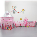 Girls tunnel Princess Tent Toys Kids Indoor Playhouse Baby Ocean Ball Pit Pool spaceship tent space little houses for girls gift