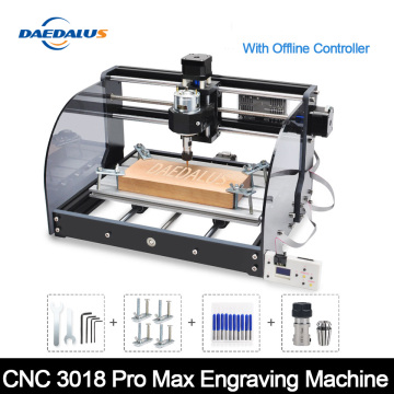 CNC Router 3018 Pro Max upgraded 3-axis DIY5.5W laser/spindle Engraving Machine milling cutter Woodwork ,With Offline Controller
