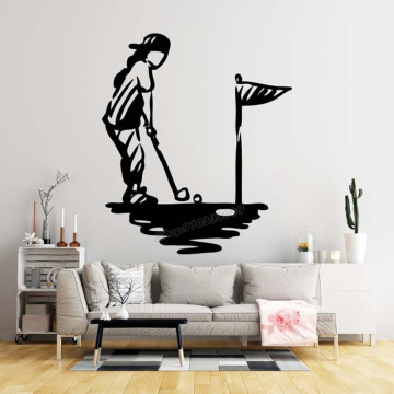 Golf Wall decal Golfer decal Hole Hockey stick Wall Sticker Vinyl Art Decal Removable Home Room Decoration Accessories B254
