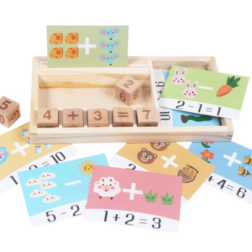 Preschool Teaching Addition And Subtraction math toy Spelling Words block Wooden Toys For Kids Monterssori Educational for Kids