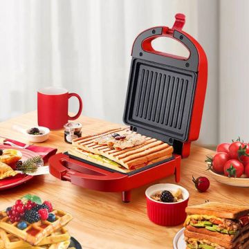 Portable Electric Dual Waffles Sandwich Maker Non Stick Multifunctional Toast Bread Breakfast Machine High Quality and Brand New