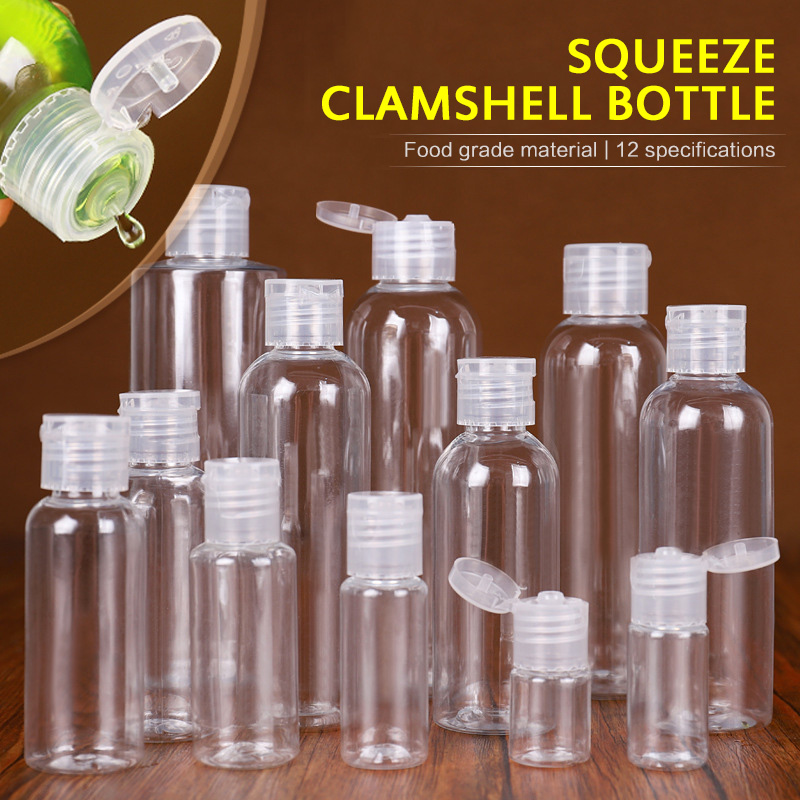 250/200/150/100/50/30/20/10/5ml Travel Plastic Empty PET Bottle Fluid Portable Variety Atomizer Transparent Refillable Bottle