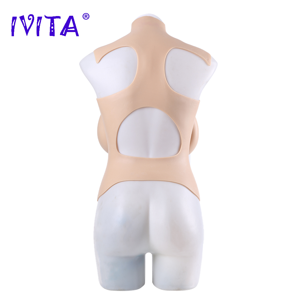 IVITA 100% Artificial Realistic Silicone Breast Form Fake Boobs Breasts For Crossdresser Transgender Shemale Drag Queen Cosplay
