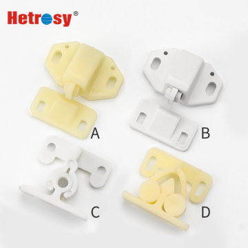 Hetrosy ABS Plastic Push To Open Rebound Cabinet Door Roller Catch Latch Lock For Laboratory Equipment Furniture Yacht 10PCS