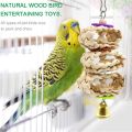 8Pcs/Set Bird Parrot Toys Wooden Hanging Swing Hammock Climbing Ladders Perches