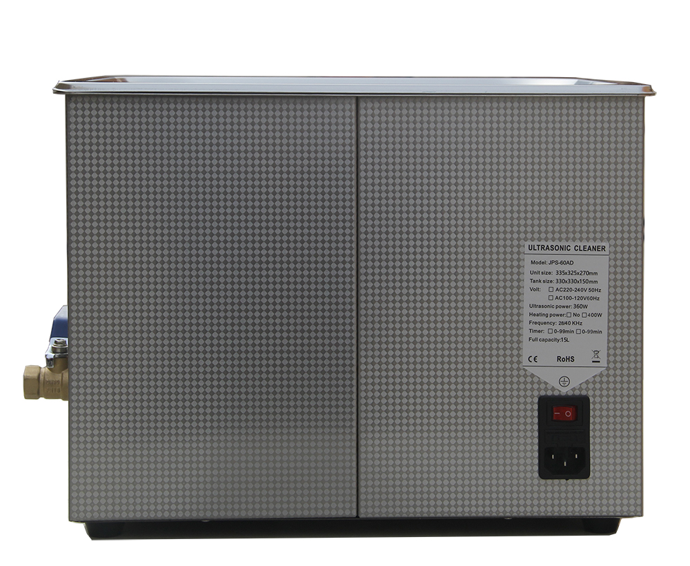 110V/220V Dual frequency 40KHz/28KHZ JPS-60AD Digital heater&timer Ultrasonic Cleaner bath 15L for hardware parts