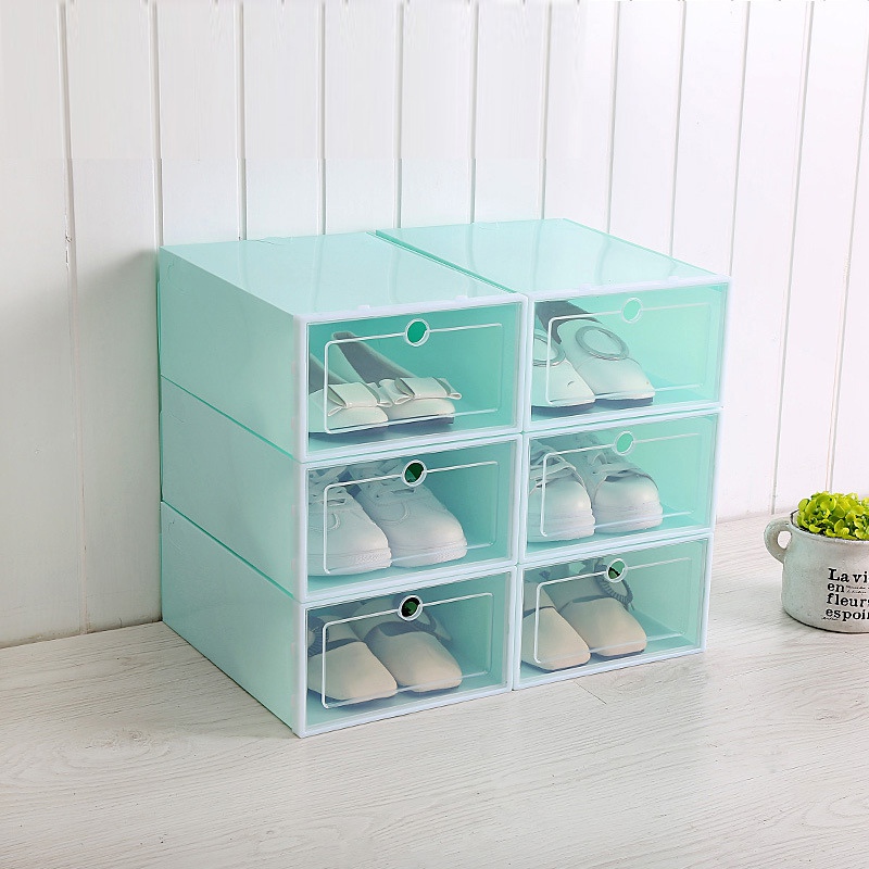 Drawer Organizer Foldable Shoes Box Household DIY Shoe Box Plastic Transparent Storage Shoe Box Drawer Home Storage