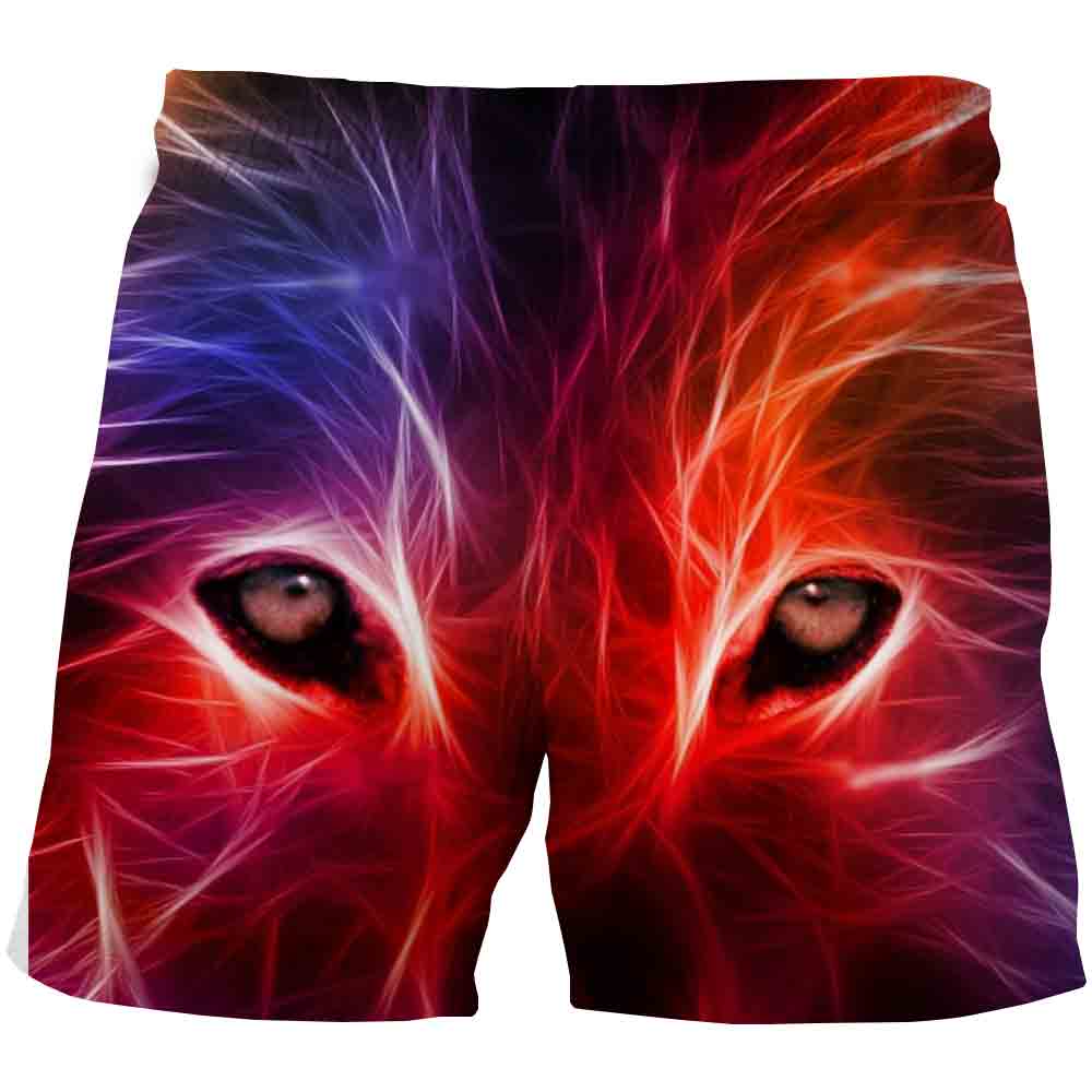 Wolf Starry Sky Streetwear Shorts Boys Shorts Kids cool Shorts 3D printing Children Summer Shorts Casual Pants Comfortable