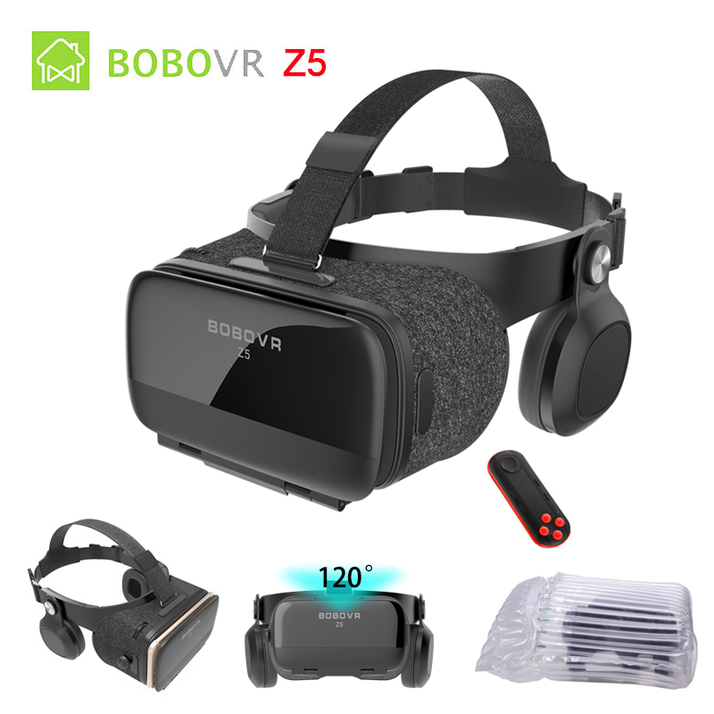 Original Bobovr Z5 3D VR Glasses Virtual Reality Glasses Immersive Android 120 FOV Google Cardboard Helmet For 4-6.2' Smartphone
