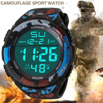 HONHX Waterproof Luxury Brand Men Analog Digital Military Army Sport LED Wrist Watch electronic watch sport orologio uomo clock